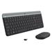 Logitech klávesnice s myší Wireless Combo Slim MK470 US - grafit