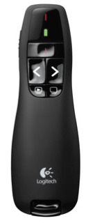 Logitech prezentér Wireless Presenter R400, černý