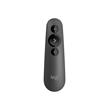 Logitech prezentér Wireless Presenter R500s, dosah 20m, bluetooth, grafitový