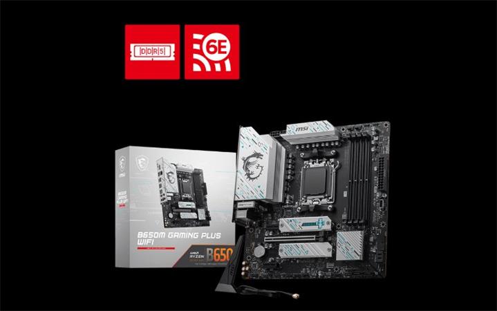 MSI B650M GAMING PLUS WIFI, AM5, AMD B650, 4x DDR5, mATX