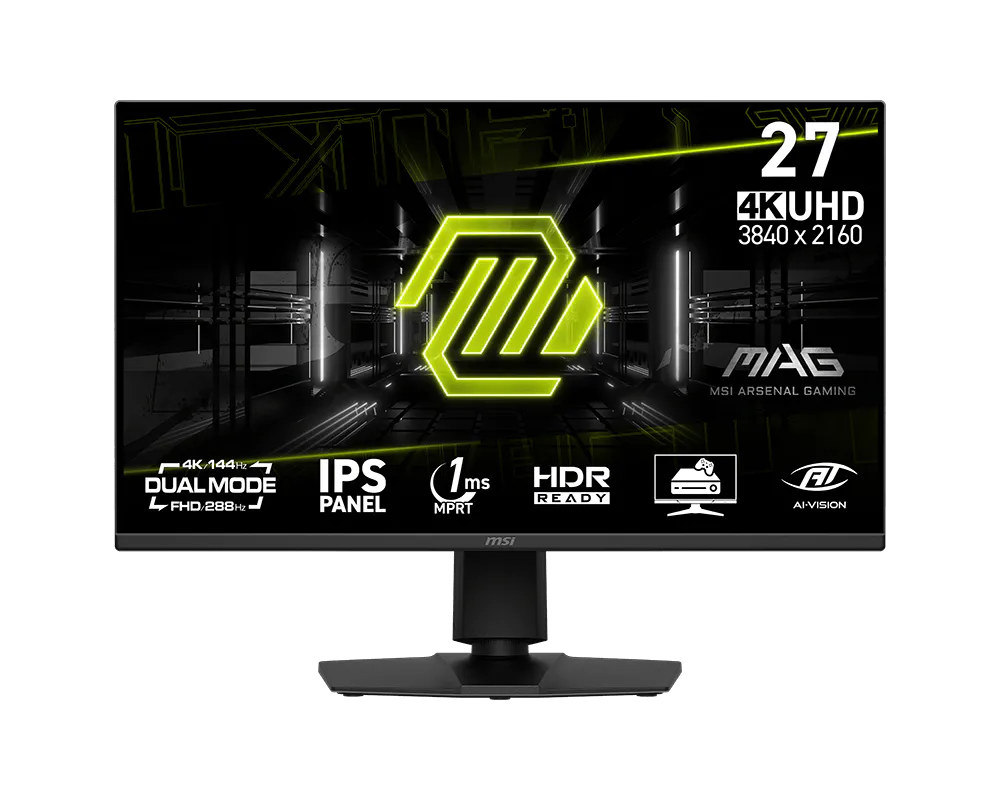 MSI Gaming monitor MAG 275UPD E14,27" IPS/3840x2160(UHD)/144Hz/1ms/2xHDMI/DP/výš.nast./pivot/černá