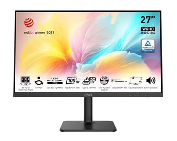 MSI monitor Modern MD272QXP, 27" IPS/2560 x 1440 (WQHD)/100Hz/1ms/HDMI/DP/USB/US