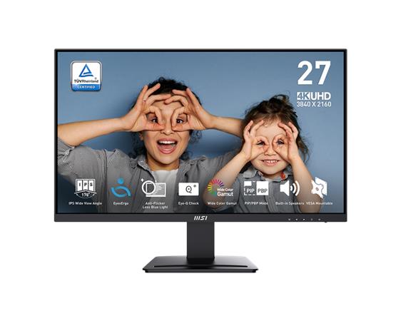 MSI monitor PRO MP273U 27" IPS/3840x2160 UHD/60Hz/4ms/2xHDMI/DP/černá