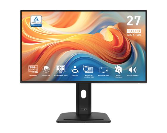 MSI monitor PRO MP275PG E14, 27"/FHD/IPS ,144Hz/1ms/HDMI/DP/D-Sub/Výšk. nast./Pi