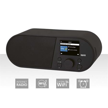 Nedis 22-315-00 - Imperial i105 Wi-Fi internetové rádio s 2,4palcovým barevným displejem, černé