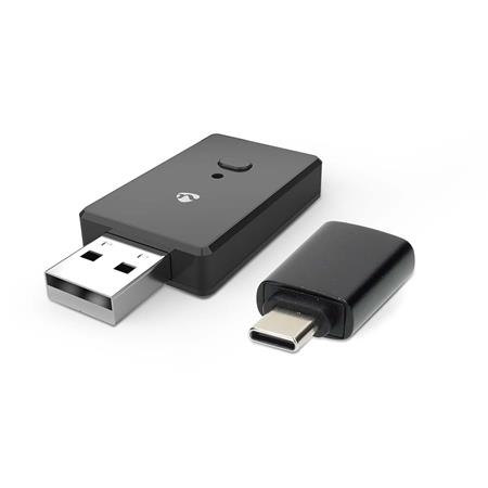 Nedis CKAA2400BK - Bezdrátový Audio Adaptér do Auta | Android Auto / Apple Carplay | AAC / SBC | Černá