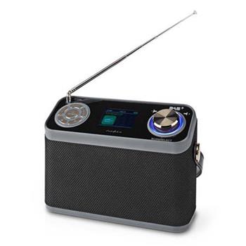 Nedis RDDB5110BK - DAB+ Rádio- Stolní Provedení/ DAB+ / FM | 2.4 " | Digitální | 24 W | Bluetooth® Budík | Černá