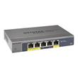 Netgear PLUS SWITCH, 5xGbE powering only via PoE switch (mngt. via PC utility-monitoring also via WEB)