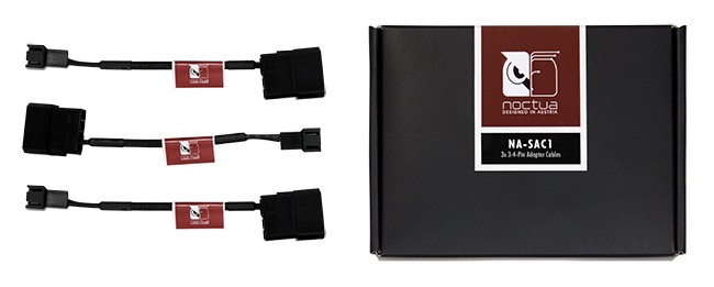 NOCTUA NA-SAC1, 3:4-pin adaptéry