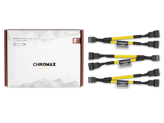 Noctua NA-SYC1 chromax.yellow, 3 rozbočovače pro ventilátory