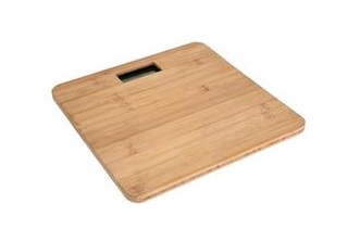 OMEGA BODY SCALE BAMBOO LCD DISPLAY 180 KG CAPACITY