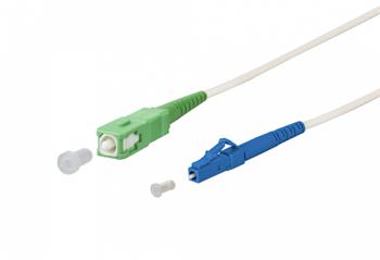 OPTIX SC/APC-LC/UPC patchcord arm. bílý 9/125 25m 3mm B3 LSZH simplex