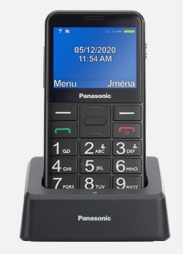 Panasonic KX-TU155EXBN mobilní telefon pro seniory -barevný displej 2,3", fotoaparát, microSD/microSDHC, USB, černý