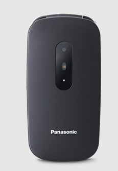 Panasonic KX-TU446EXB mobilní telefon pro seniory - barevný displej 2,4", véčko, černý