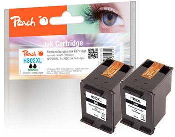 PEACH kompatibilní cartridge HP F6U68A, No 302XL TwinPack, 2x black