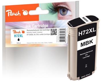 PEACH kompatibilní cartridge HP No. 72 (XL), matná černá, C9403A, 138ml