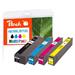 PEACH kompatibilní cartridge HP OJ X451, 970XL/971XL, MultiPack, REM,PI300-5225, bk, c, m, y, 1x250/3x110ml,