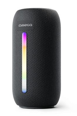 Platinet OMEGA Bluetooth reproduktor V5.1, 10W RMS, RGB podsvícení, baterie 1500mAh, válcový tvar