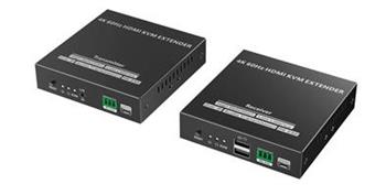 PremiumCord 4K@60Hz HDMI KVM extender na 120m přes LAN, over IP