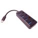 PremiumCord 5G SuperSpeed USB Hub Type C na 4x USB 3.1 A Gen1, vypínače portů