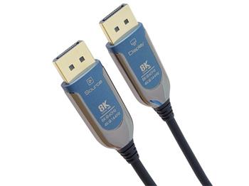 PremiumCord 8K Optický DisplayPort 1.4 přípojný kabel M/M, zlacené konekt. 30m