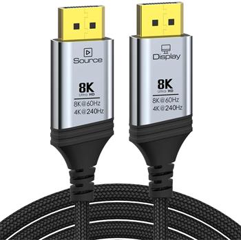 PremiumCord 8K Optický DisplayPort 1.4 přípojný kabel M/M, zlacené zastříknuté konektory, 30m