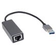 PremiumCord adaptér USB3.0 -> LAN RJ45 ETHERNET 10/100/1000 MBIT Aluminium