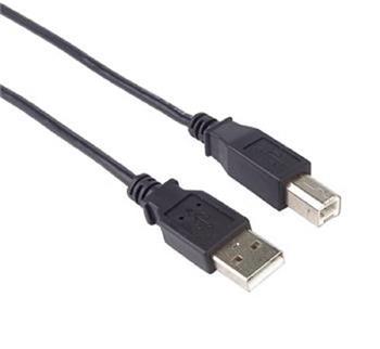 PremiumCord Kabel USB 2.0, A-B 5m, barva černá