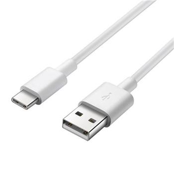PremiumCord Kabel USB 3.1 C/M - USB 2.0 A/M, rychlé nabíjení proudem 3A, 1m - bílý