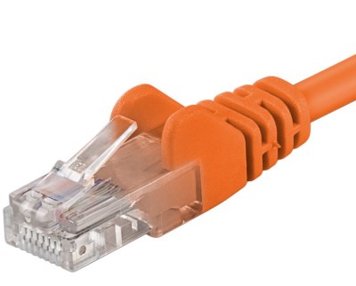 Premiumcord Patch kabel CAT6a S-FTP, RJ45-RJ45, AWG 26/7 0,25m oranžová