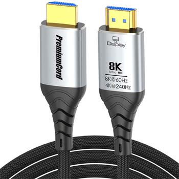 PremiumCord Ultra High Speed HDMI 2.1 optický fiber kabel 8K@60Hz,zlacené 15m