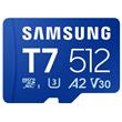 Samsung T7/Micro SDXC/512GB/UHS-I U3 / Class 10/Modrá + Adaptér