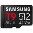 Samsung T9/Micro SDXC/512GB/UHS-I U3 / Class 10/+ Adaptér/Černá + Adaptér