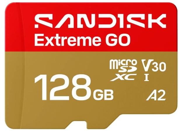 SanDisk Extreme GO MicroSD UHS-I 128GB 240MB/s(R) / 120MB/s(W)