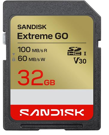 SanDisk Extreme SD UHS-I 32GB SD 100MB/s(R) / 60MB/s(W)