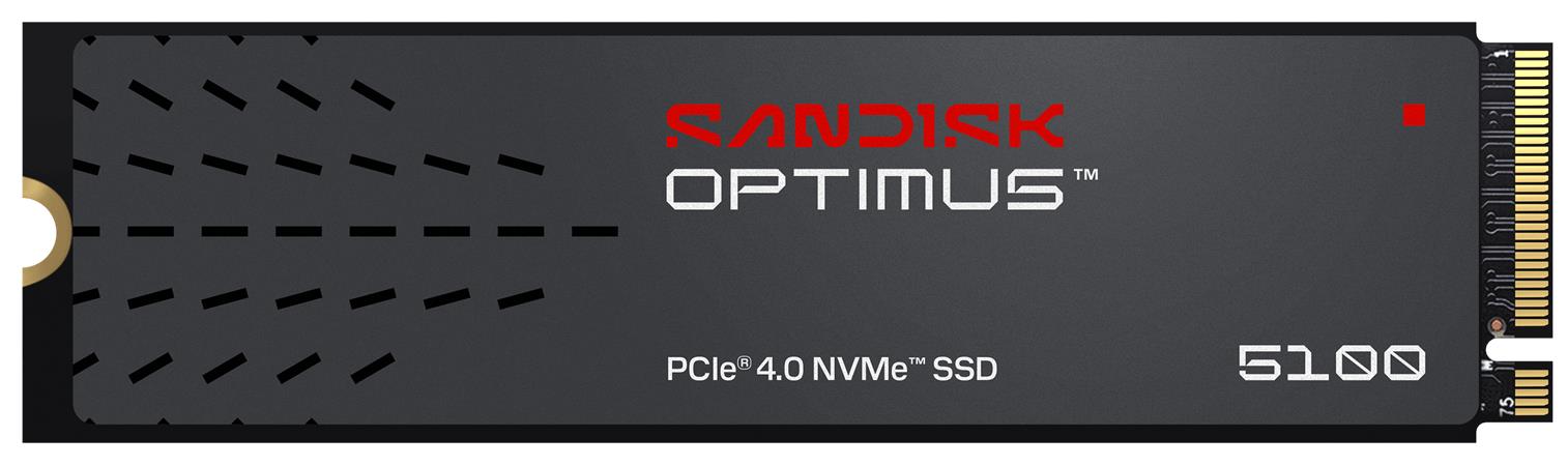 SANDISK OPTIMUS 5100 SSD NVMe 500GB PCIe, Gen4, (R:5600, W:6600MB/s)