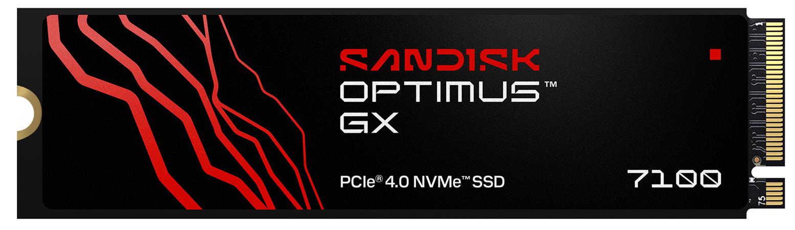 SANDISK OPTIMUS GX 7100 SSD NVMe 500GB PCIe, Gen4, (R:6800, W:5800MB/s)