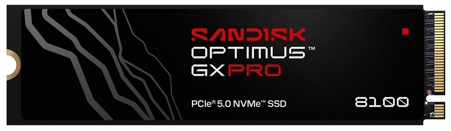 SANDISK OPTIMUS GX PRO 8100 NVMe 4TB PCIe, Gen5, (R:14900, W:14000MB/s)