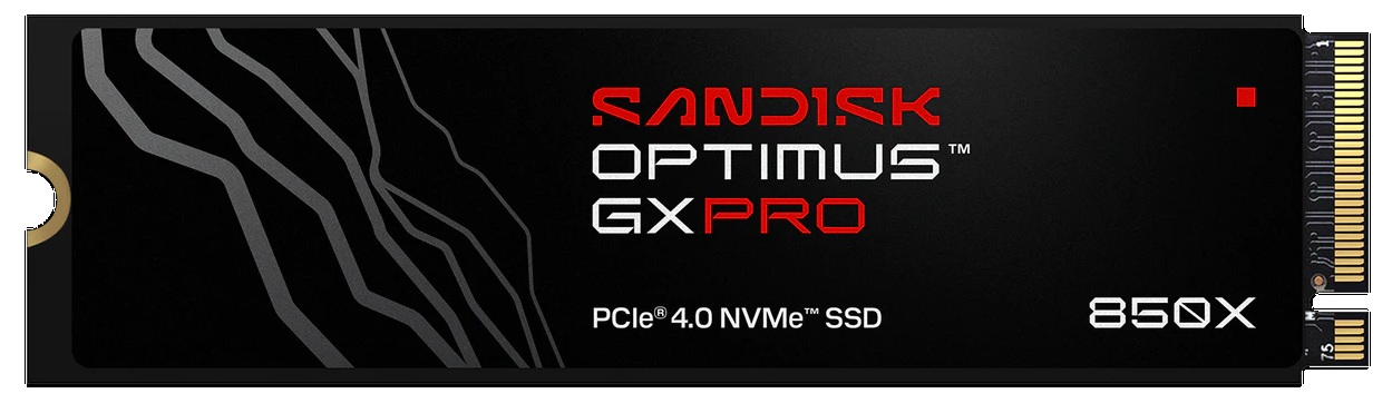 SANDISK OPTIMUS GX PRO 850X NVMe 4TB PCIe, Gen4, (R:7300, W:6600MB/s)
