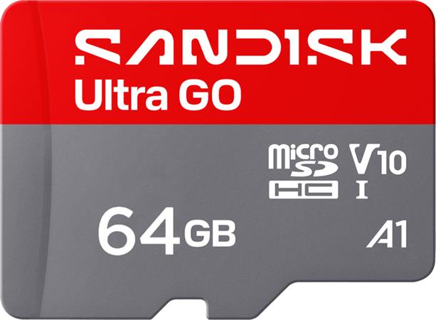 SanDisk Ultra GO microSDHC UHS-I Card 64GB MicroSD 140MB/s Read Full HD video