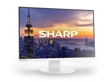Sharp 24" EA241FW White - 1920x1080, IPS, W-LED, DP, HDMI, DVI, VGA, 150 mm height adjustable