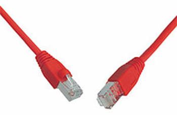Solarix Patch kabel CAT5E SFTP PVC 20m červený snag-proof C5E-315RD-20MB