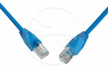 Solarix Patch kabel CAT5E SFTP PVC 2m modrý snag-proof C5E-315BU-2MB