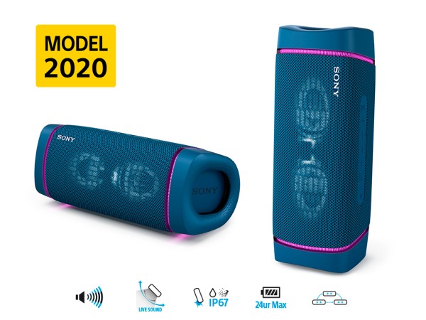 SONY SRS-XB33L Přenosný reproduktor XB33 s funkcí EXTRA BASS™ a technologií BLUETOOTH® - BLUE