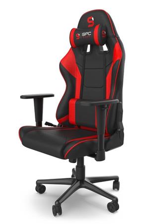 SPC Gear SR300F V2 RD herní židle černo-červená - textilní