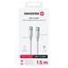 SWISSTEN DATOVÝ KABEL TEXTILE II USB-C / USB-C 1,5 M BÍLÝ