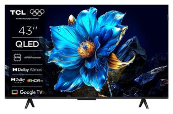 TCL 43P7K SMART TV 43" QLED/4K UHD/Direct LED/3xHDMI/2xUSB/LAN/GoogleTV