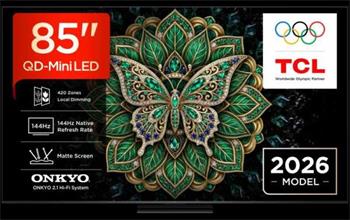 TCL 85C6K PRO SMART TV 85" QLED/4K UHD/Mini LED/144Hz/4xHDMI/1xUSB/LAN/GoogleTV