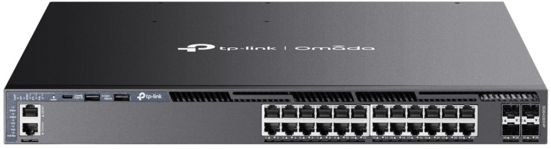 TP-Link SG6428XHP Omada 24 portový gigabitový RJ45 stackable L3 PoE+ switch, 720 W total PoE budget