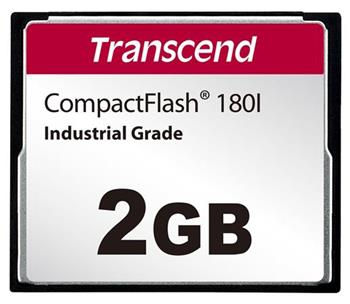 Transcend 2GB INDUSTRIAL TEMP CF180I CF CARD, (MLC) paměťová karta (SLC mode), 8